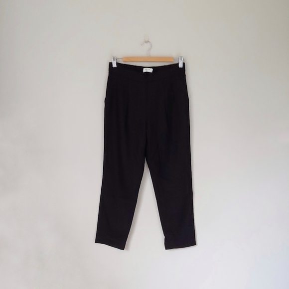 Babaton Cohen Wool Cashmere Pants Cropped Black Size 6 - Picture 5 of 15